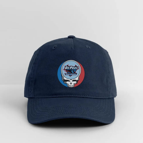 DePaul University Grateful Dead Stealie Dad Hat - navy